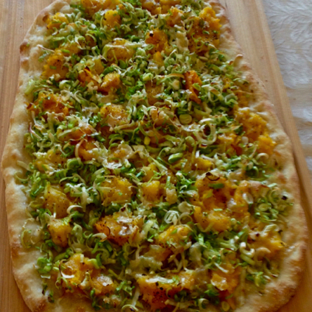 Flatbread with Squash and Leeks